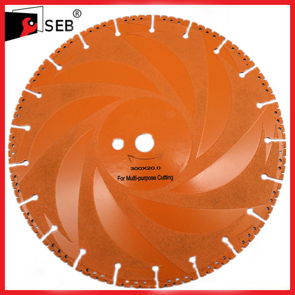 Metal Cutting 12" Ductile Iron Diamond Blade Alloy Steel Blade Material