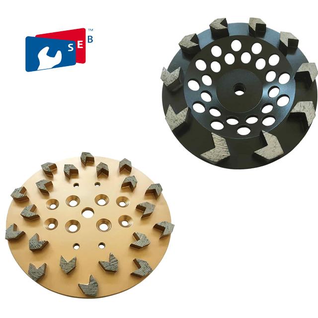 Dry Grinding Arrow Diamond Cup Wheel with Alloy Material for Concrete Floor