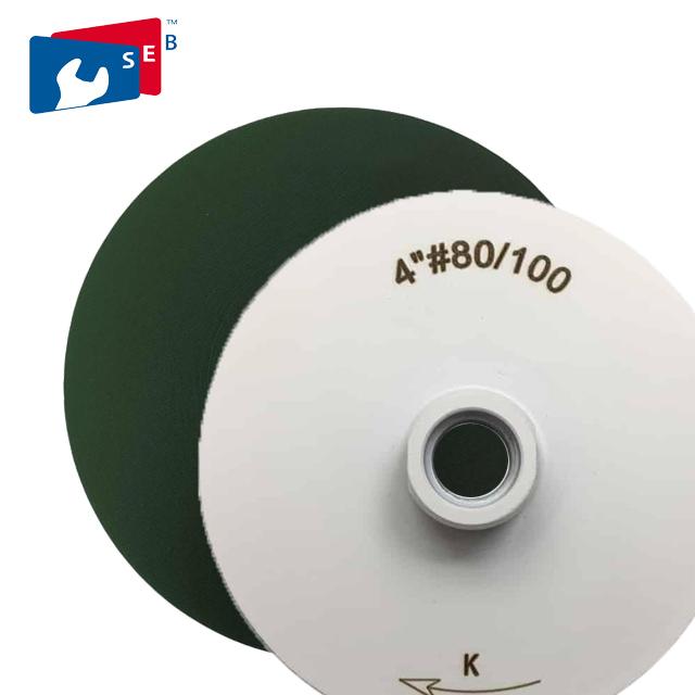 White 4 Inch Concrete Grinding Disc Continuous Rim For Marble Floor