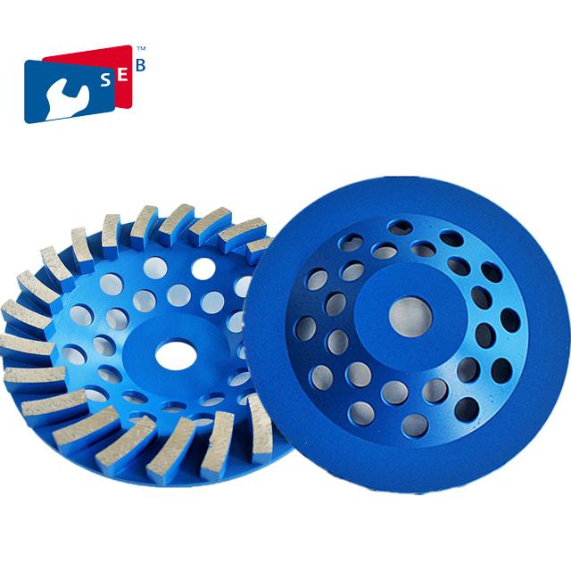 Blue 4.5 Concrete Grinding Wheel , Diamond Grinding Wheels For Granite