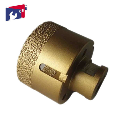 China Golden Porcelain Tile Drill Bit , Hollow Diamond Drill Bits 5 / 8&quot;-11 Thread supplier
