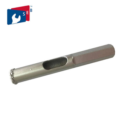 China 6mm Vacuum Brazed Diamond Tools Hexagon Core Drill Bits For Porcelain Tile supplier