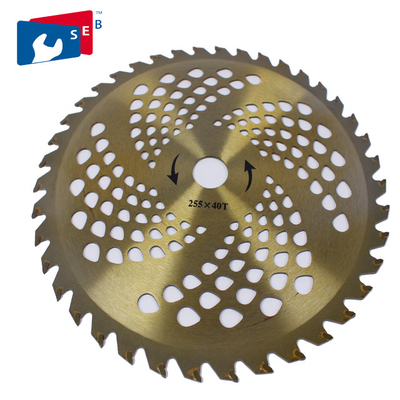 China 255mm TCT Circular Grass Cutter Blade with 40T for Cutting Bush Bamboo Fence supplier
