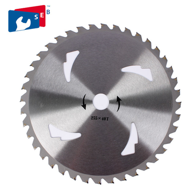 China Tungsten Carbide Tipped TCT Saw Blade , Grass Trimmer Blades Thick Kerf supplier