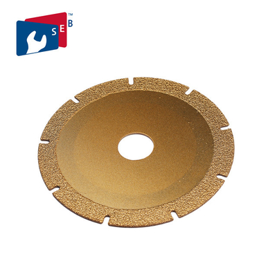 China 105 Mm Granite Cutting Wheel , Dry Cutting Blade Vacuum Brazed Technology supplier