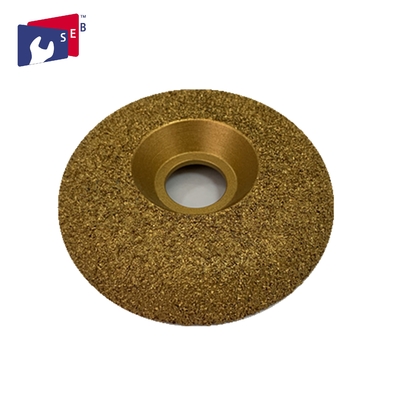 China Iron Steel Vacuum Brazed Diamond Cup Wheel , Contour Diamond Cup Wheel For Concrete supplier