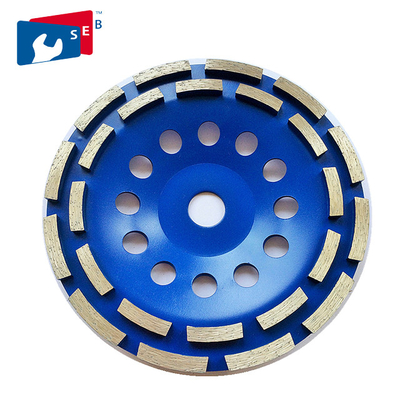China 125mm Diamond Grinding Wheel with Double Row for Concrete Marble Floor supplier