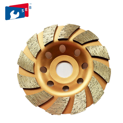China 125mm Turbo Diamond Masonry Grinding Cup Wheel with Alloy Bond for General Purpose supplier