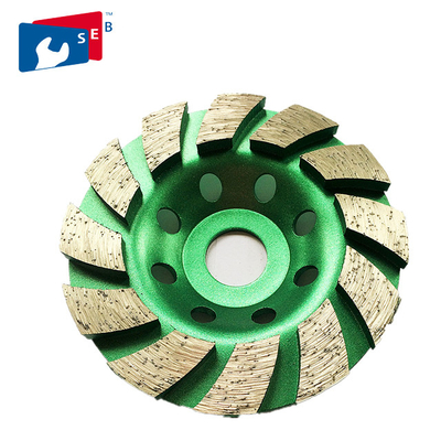 China 180mm Diamond Cup Wheel with Alloy Body for Marble Concrete Granite supplier