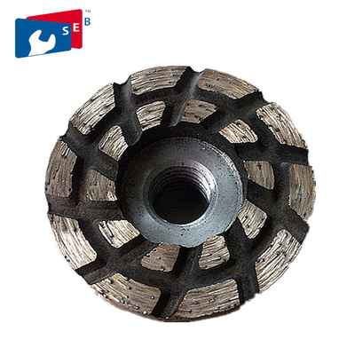China 125mm Diamond Cup Wheel with Alloy Material for Grinding Concrete Marble supplier