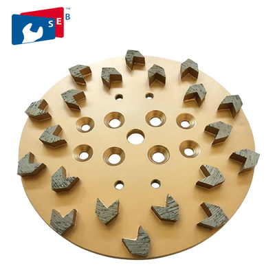 China Dry Grinding Arrow Diamond Cup Wheel with Alloy Material for Concrete Floor supplier