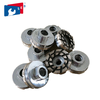 China 110 Mm Double Row Diamond Cup Grinding Disc For Granite Angle Grinder supplier