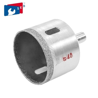 China Triangle Shank Porcelain Tile Hole Saw 3 - 160 Mm Size Silver Color supplier