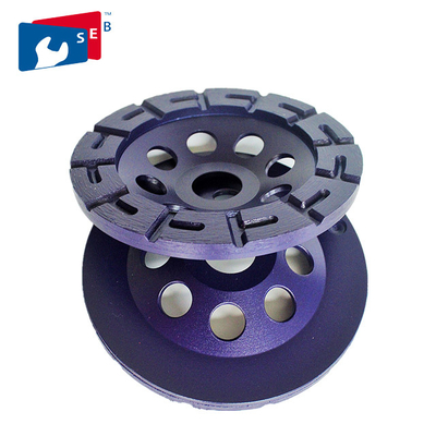 China Stone Angle Grinder Diamond Cup Wheel , 125mm Diamond Grinding Wheel supplier