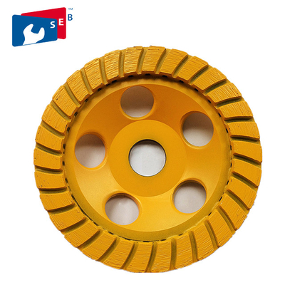 China Durable Diamond Cup Wheel , Tile Marble 7 Inch Concrete Grinding Wheel supplier