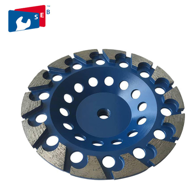 China C Shape Diamond Cup Wheel Wear Resistant Apply To Granite Concrete Floor supplier