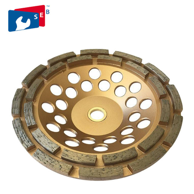 China 125 Mm Diamond Cup Wheel , Concrete Grinding Wheel For Angle Grinder supplier