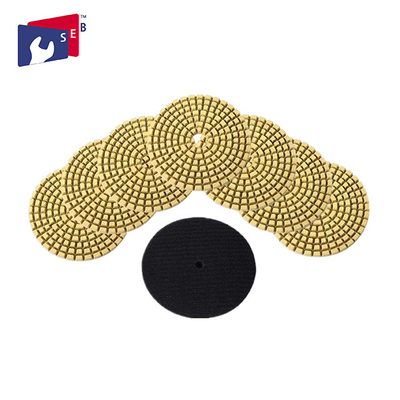 China Concrete Granite Wet Diamond Polishing Pads 7 Grits OEM Service Easy To Use supplier