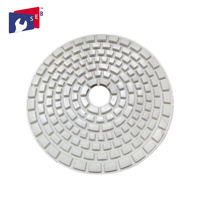 China 4 Inch Diamond Polishing Pads , White Sharp Dry Granite Polishing Pads supplier