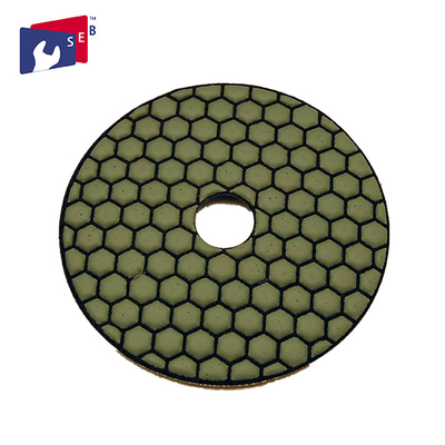China Normal Hexagonal Shape Concrete Polishing Pads Resin And Diamond Powder Material supplier