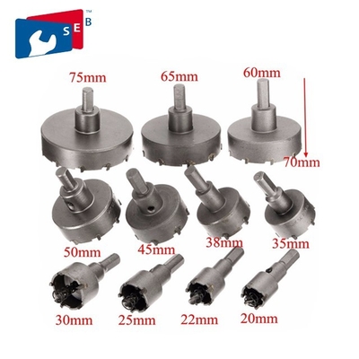 China 14 - 150 Mm Cemented Carbide TCT Hole Saw Apply To Steel Aluminum Iron supplier