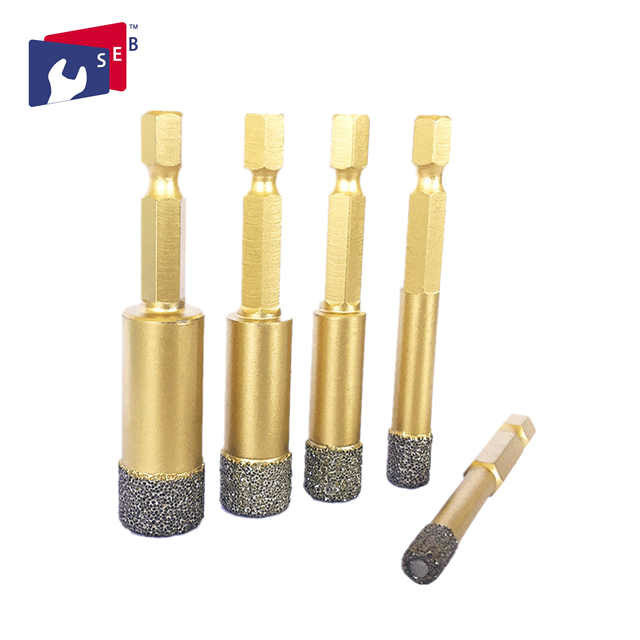 5mm 35mm Vacuum Brazed Diamond Tools With Hex Quick Release Shank