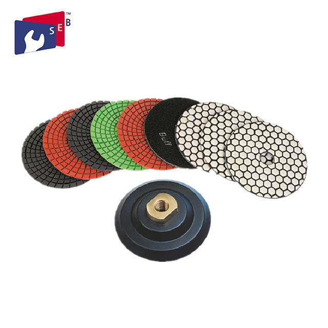 8 Step Diamond Marble Polishing Pads , Premium Granite Polishing Pads