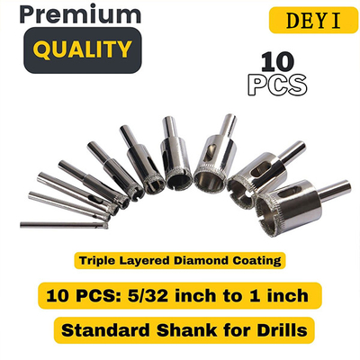 Coated 5mm Diamond Core Drill Bit Set For Marble