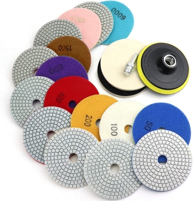 11+1 Backer 400 Grit Diamond Polishing Pad For Quartz