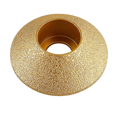 10mm 15mm 20mm Wet Stone Grinding Tile Profile Wheel Vacuum Brazed