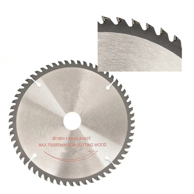 180mm 60 Teeth Carbid Alloy Circular Alloy Saw Blade Arbor 25.4mm