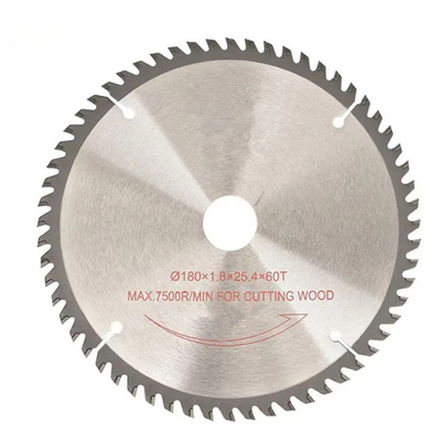 180mm 60 Teeth Carbid Alloy Circular Alloy Saw Blade Arbor 25.4mm